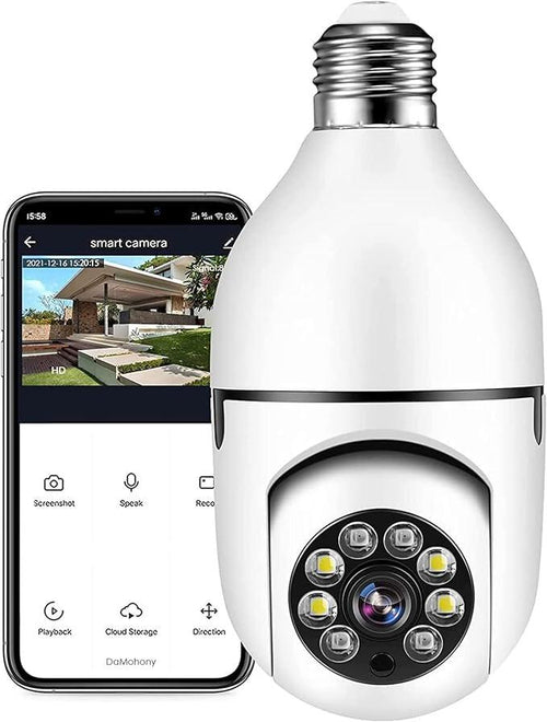 Wireless Security Camera with Bulb Adapter