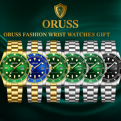 Ceas Submarin Tip Rolex- Verde Auriu