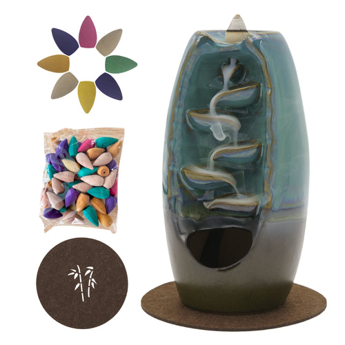 Waterfall incense burner