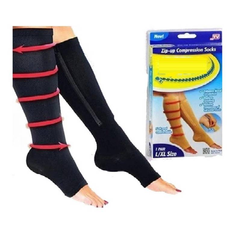 2pcs Black Compression Socks