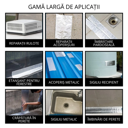 Bandă de etanșare rezistentă – Soluția rapidă pentru țevi, acoperișuri și scurgeri