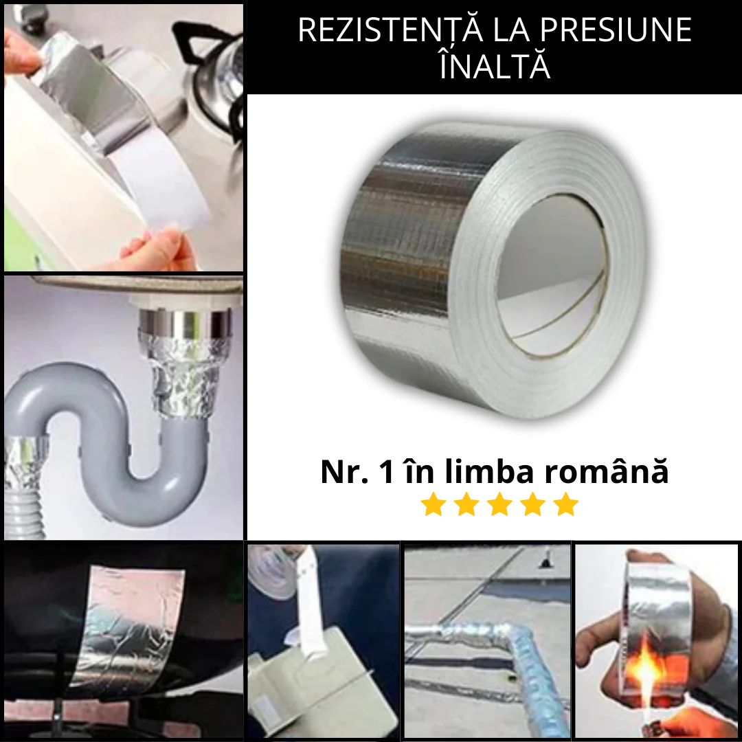 Bandă de etanșare rezistentă – Soluția rapidă pentru țevi, acoperișuri și scurgeri