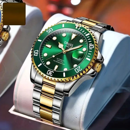 Ceas Submarin Tip Rolex- Verde Auriu