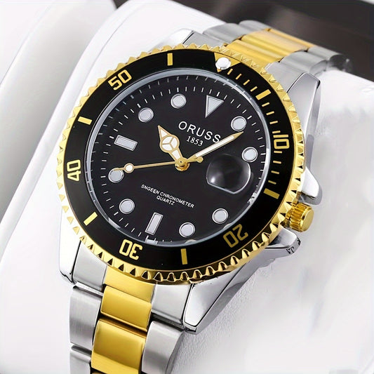 (Gold - Black) Rolex type watch